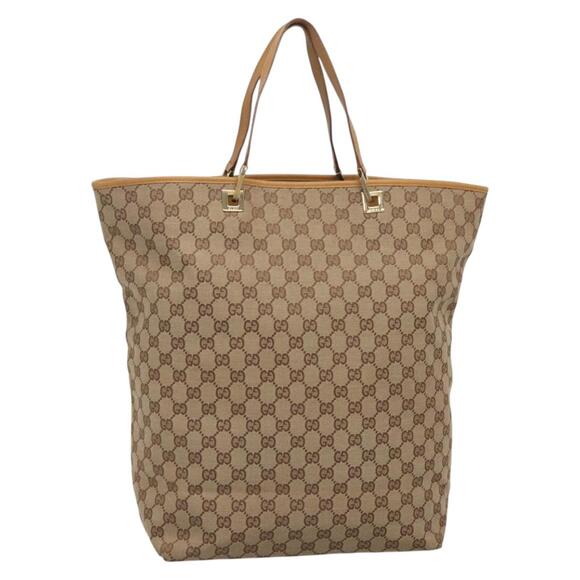 GUCCI GG Canvas Tote Bag Beige Gold 002 1097 002 1097 - Picture 1 of 16